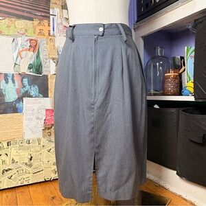 Vintage 90s Gray Pencil Skirt